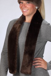 Plucked & Sheared Beaver Scarf