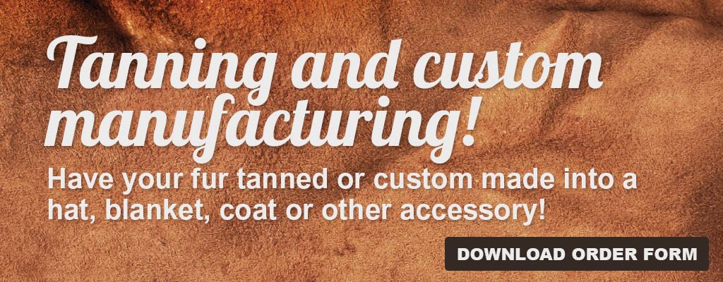 Download Tanning and Custom Manufacturing Order Form