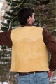 Men's Natural Deer Leather Slender-Style Vest